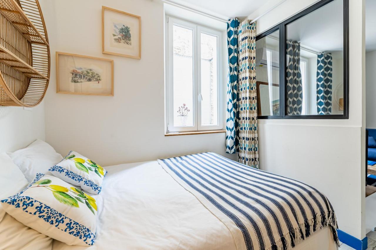 Studio Bleu 29M2, 120M Vieux-Port , Clim ,Wifi, Acces Autonome Avec Code Marseille Ngoại thất bức ảnh