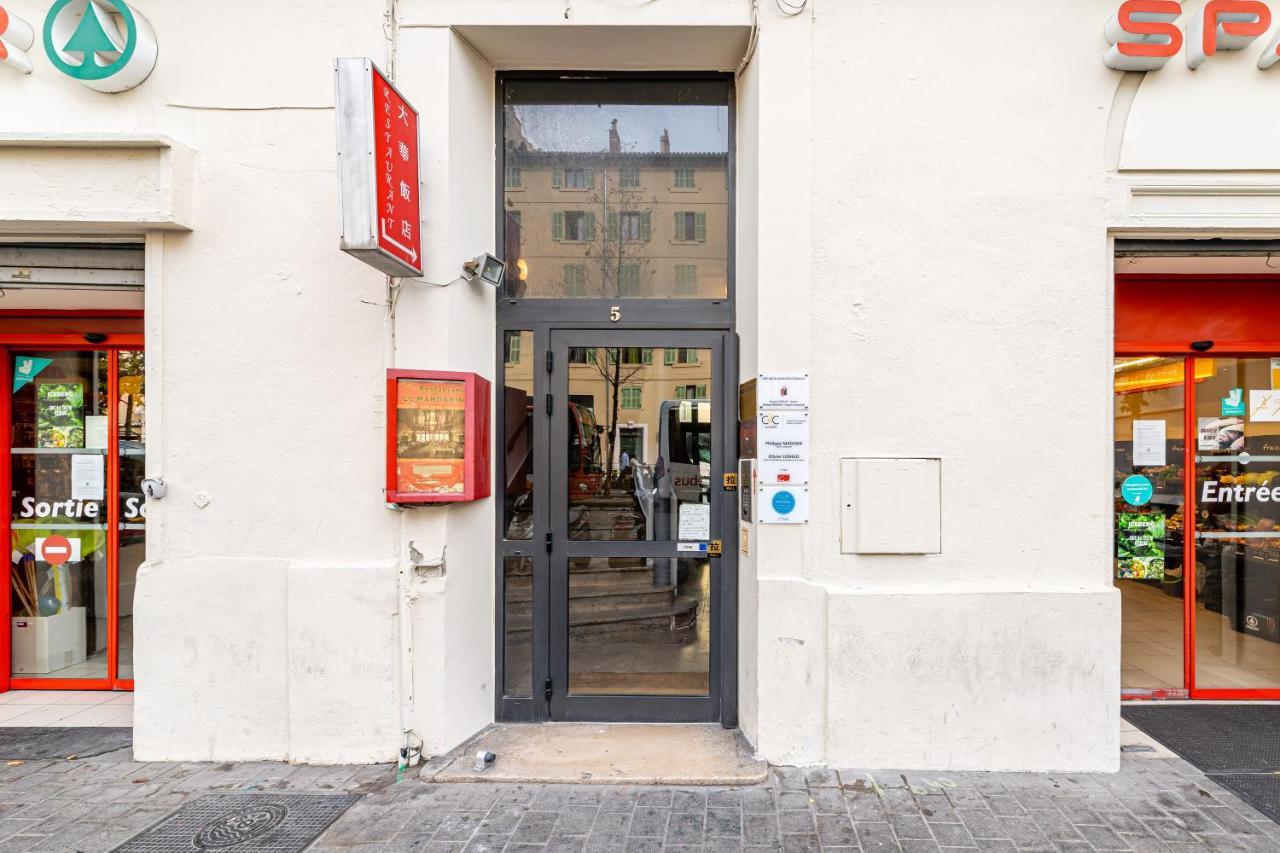 Studio Bleu 29M2, 120M Vieux-Port , Clim ,Wifi, Acces Autonome Avec Code Marseille Ngoại thất bức ảnh